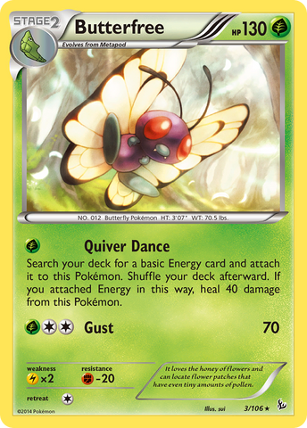 Butterfree (3/106) [XY: Flashfire] - The Mythic Store | 24h Order Processing