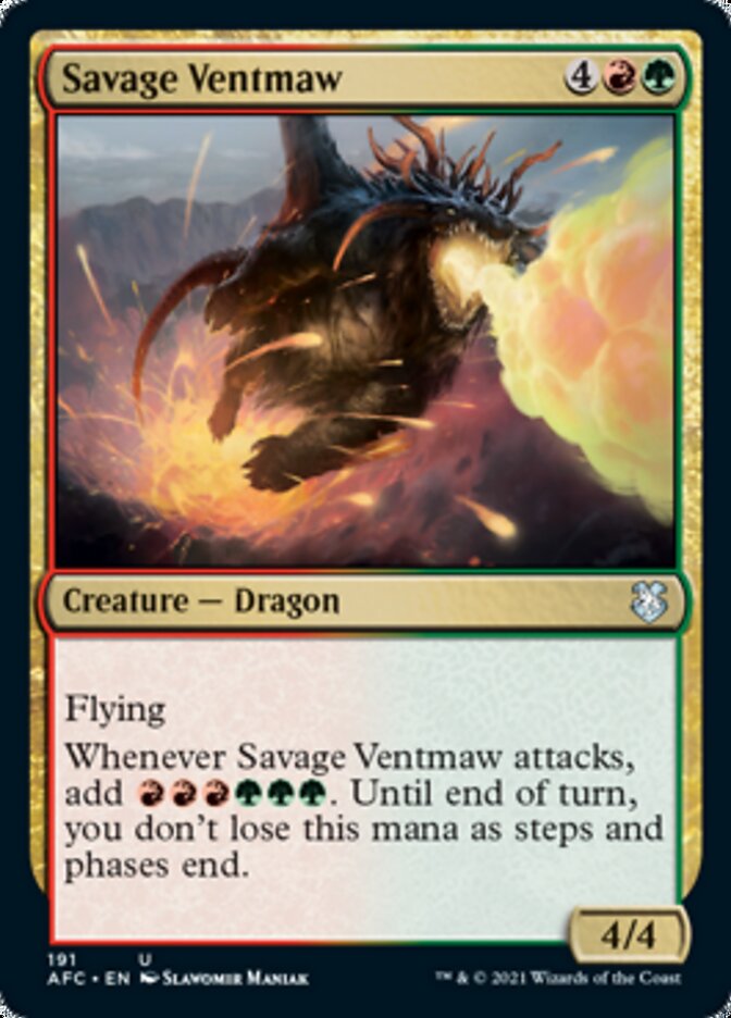 Savage Ventmaw [Dungeons & Dragons: Adventures in the Forgotten Realms Commander] - The Mythic Store | 24h Order Processing