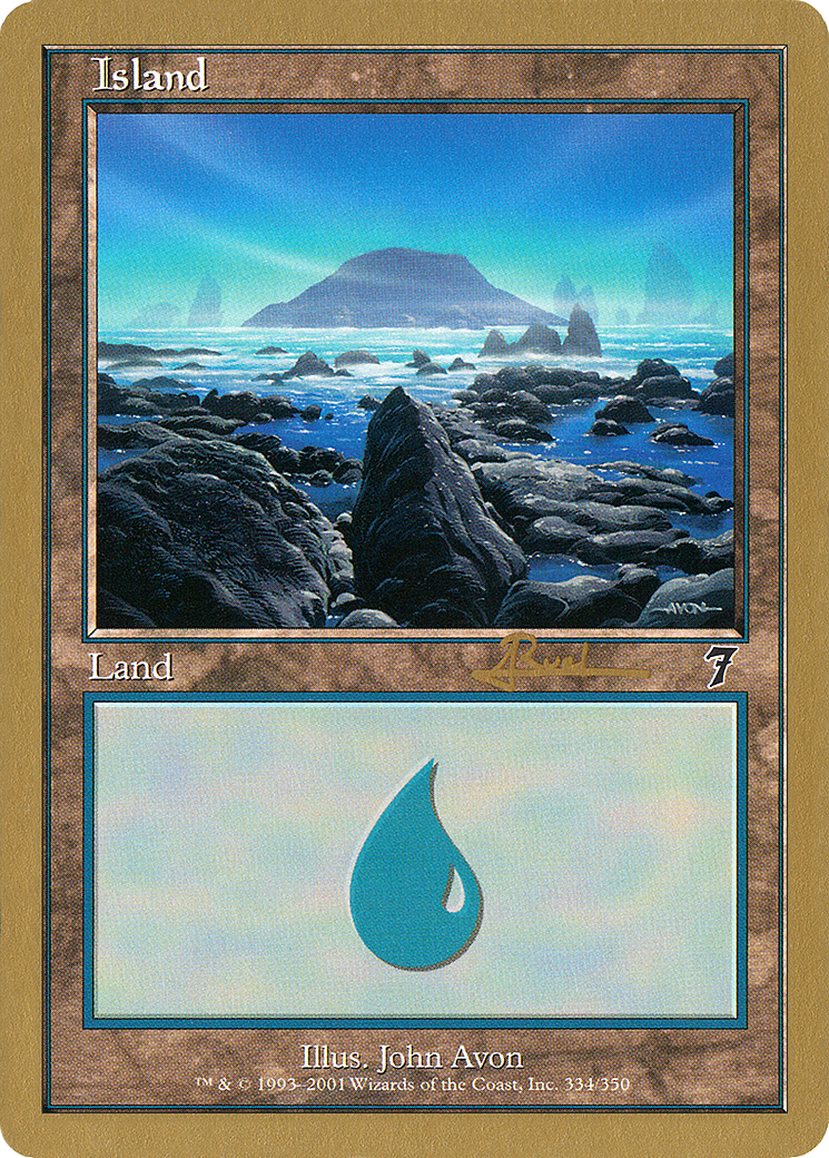Island (ar334) (Antoine Ruel) [World Championship Decks 2001] - The Mythic Store | 24h Order Processing