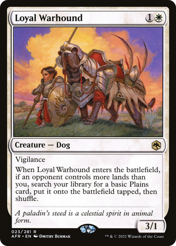 Loyal Warhound (Promo Pack) [Dungeons & Dragons: Adventures in the Forgotten Realms Promos] - The Mythic Store | 24h Order Processing
