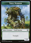 Human Warrior // Troll Warrior Double-Sided Token [Kaldheim Tokens] - The Mythic Store | 24h Order Processing