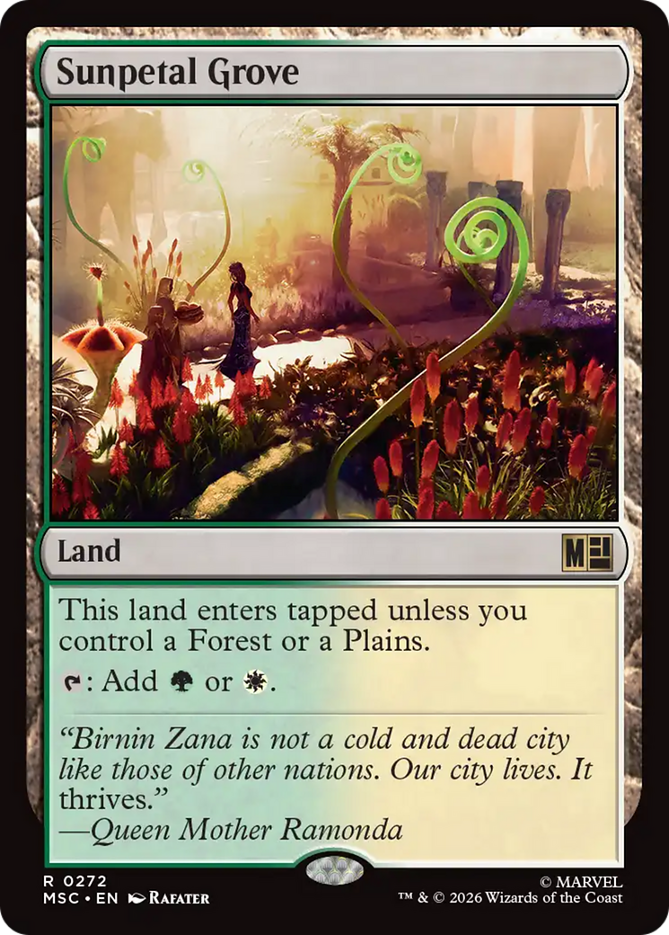 Sunpetal Grove (Surge Foil) [Marvel Super Heroes Commander] - The Mythic Store | 24h Order Processing