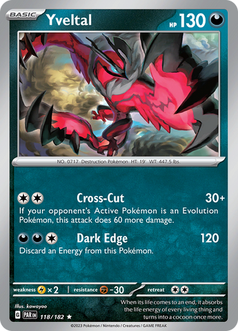 Yveltal (118/182) [Scarlet & Violet: Paradox Rift] - The Mythic Store | 24h Order Processing