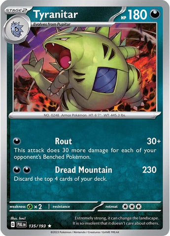 Tyranitar (135/193) [Scarlet & Violet: Paldea Evolved] - The Mythic Store | 24h Order Processing