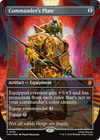 Commander's Plate (Borderless) [Teenage Mutant Ninja Turtles Commander] - The Mythic Store | 24h Order Processing