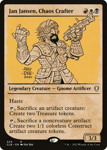 Jan Jansen, Chaos Crafter (Showcase) [Commander Legends: Battle for Baldur's Gate] - The Mythic Store | 24h Order Processing