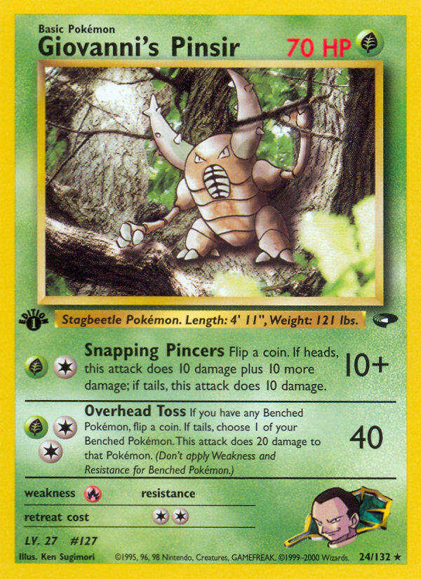 Giovanni's Pinsir (24/132) [Gym Challenge 1st Edition] - The Mythic Store | 24h Order Processing