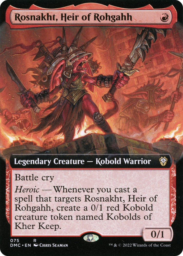Rosnakht, Heir of Rohgahh (Extended Art) [Dominaria United Commander] - The Mythic Store | 24h Order Processing