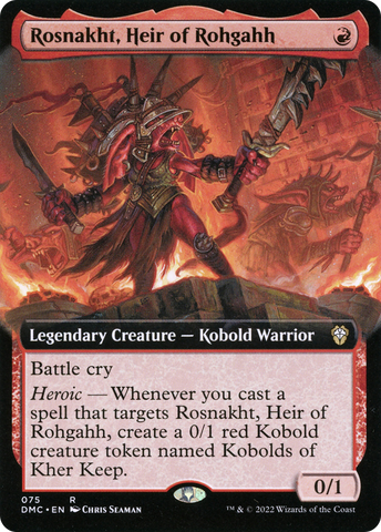 Rosnakht, Heir of Rohgahh (Extended Art) [Dominaria United Commander] - The Mythic Store | 24h Order Processing