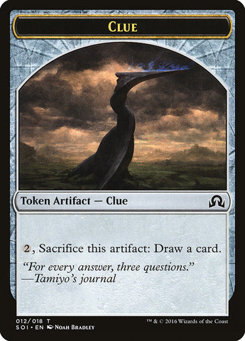 Clue Token (012/018) [Shadows over Innistrad Tokens] - The Mythic Store | 24h Order Processing