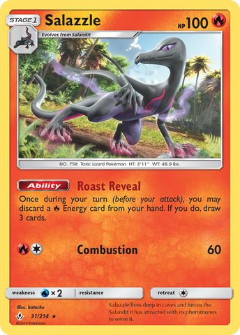 Salazzle (31/214) [Sun & Moon: Unbroken Bonds] - The Mythic Store | 24h Order Processing