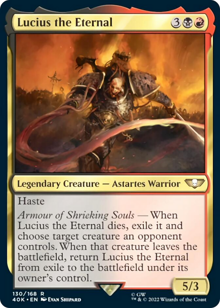 Lucius the Eternal (Surge Foil) [Warhammer 40,000] - The Mythic Store | 24h Order Processing