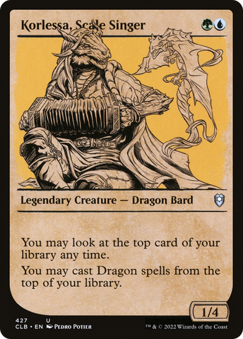 Korlessa, Scale Singer (Showcase) [Commander Legends: Battle for Baldur's Gate] - The Mythic Store | 24h Order Processing