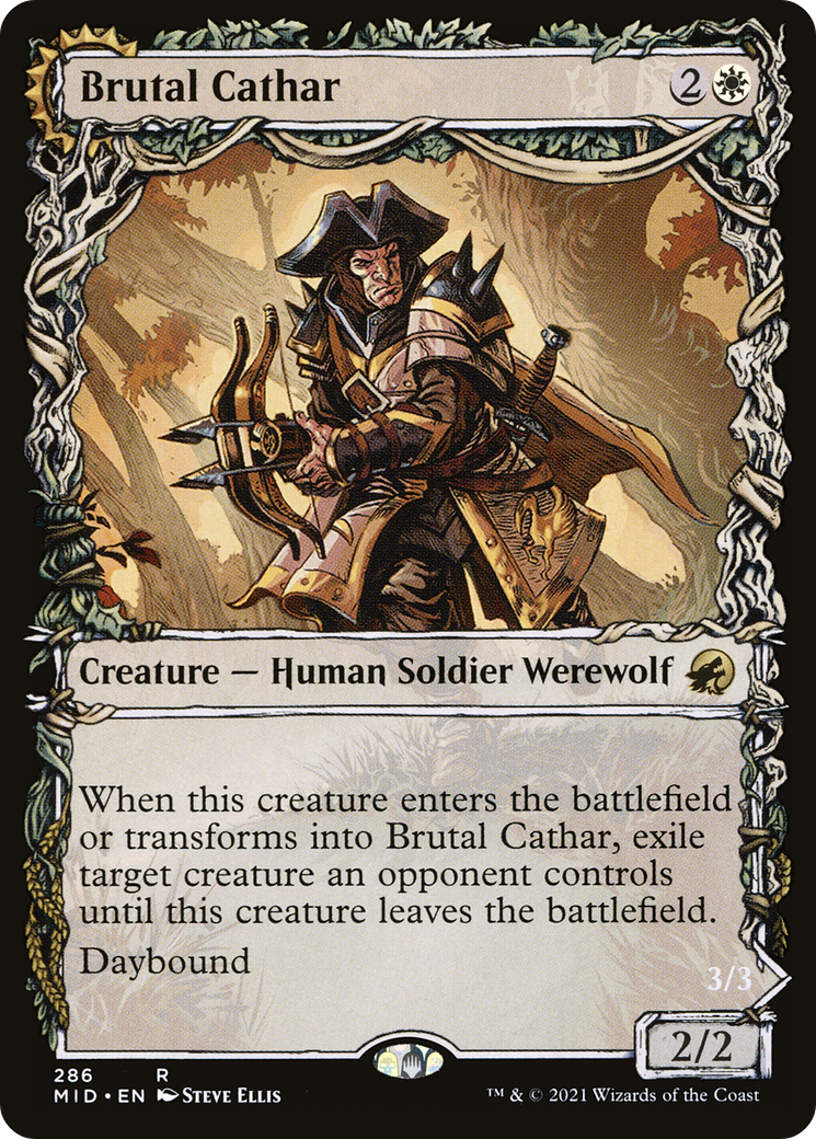 Brutal Cathar // Moonrage Brute (Showcase Equinox) [Innistrad: Midnight Hunt] - The Mythic Store | 24h Order Processing