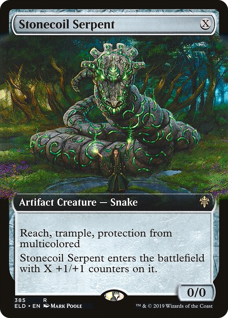 Stonecoil Serpent (Extended Art) [Throne of Eldraine] - The Mythic Store | 24h Order Processing
