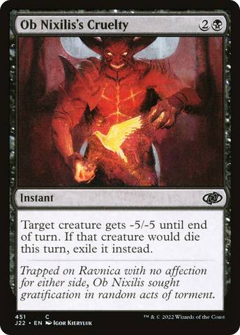 Ob Nixilis's Cruelty [Jumpstart 2022] - The Mythic Store | 24h Order Processing