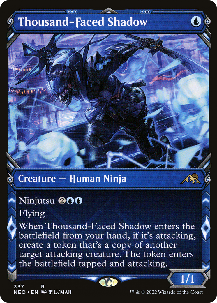 Thousand-Faced Shadow (Showcase Ninja) [Kamigawa: Neon Dynasty] - The Mythic Store | 24h Order Processing