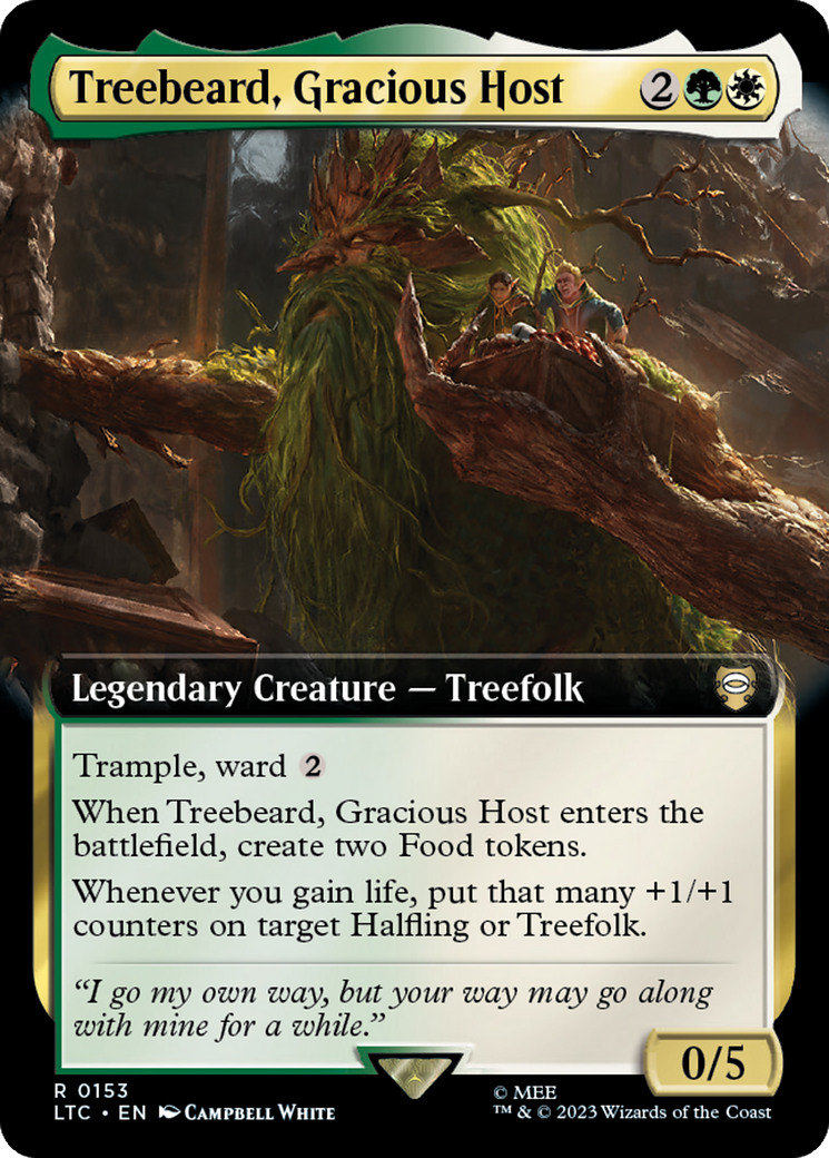 Treebeard, Gracious Host (Extended Art) [The Lord of the Rings: Tales of Middle-Earth Commander] - The Mythic Store | 24h Order Processing