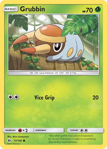 Grubbin (13/149) [Sun & Moon: Base Set] - The Mythic Store | 24h Order Processing