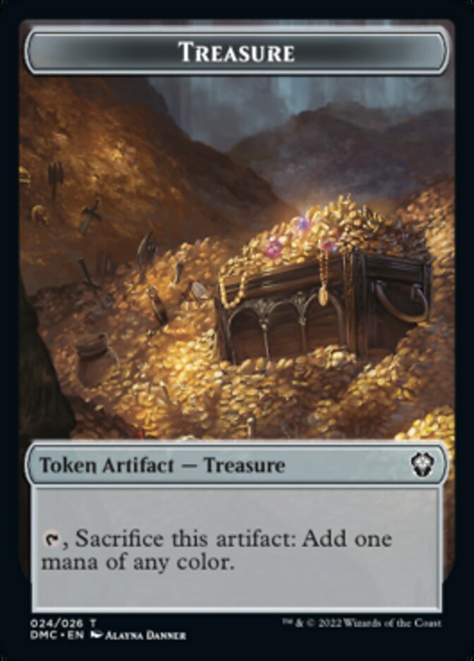 Bird (002) // Treasure Double-Sided Token [Dominaria United Tokens] - The Mythic Store | 24h Order Processing