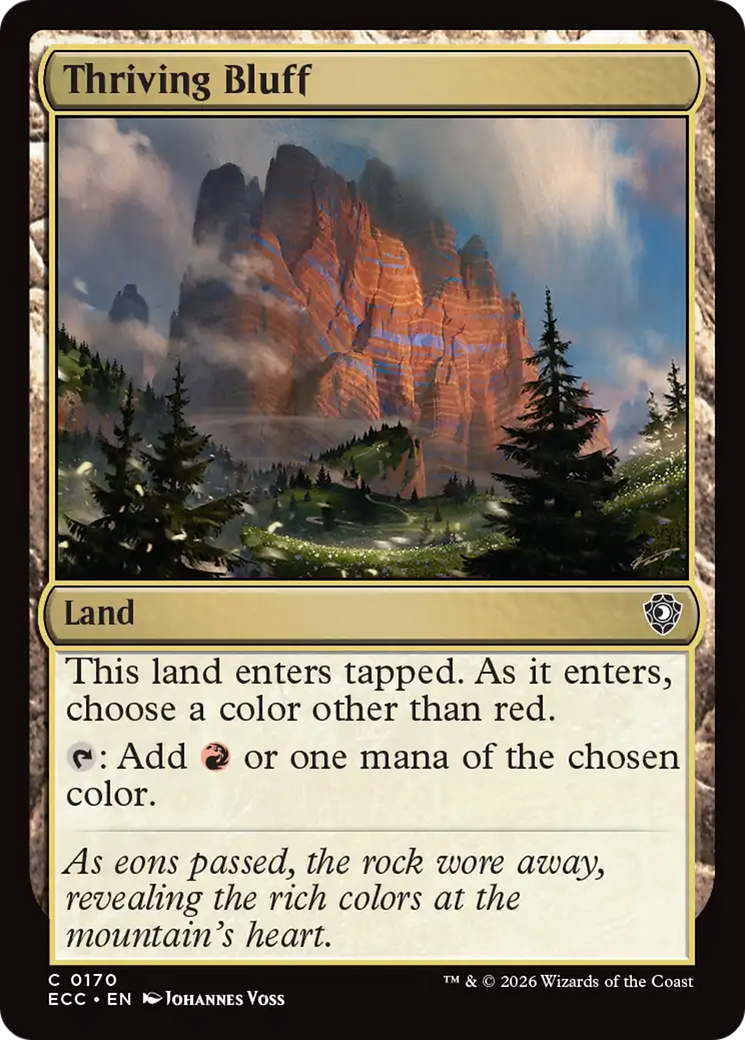 Thriving Bluff [Lorwyn Eclipsed Commander] - The Mythic Store | 24h Order Processing