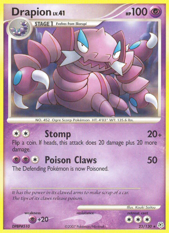 Drapion (23/130) [Diamond & Pearl: Base Set] - The Mythic Store | 24h Order Processing