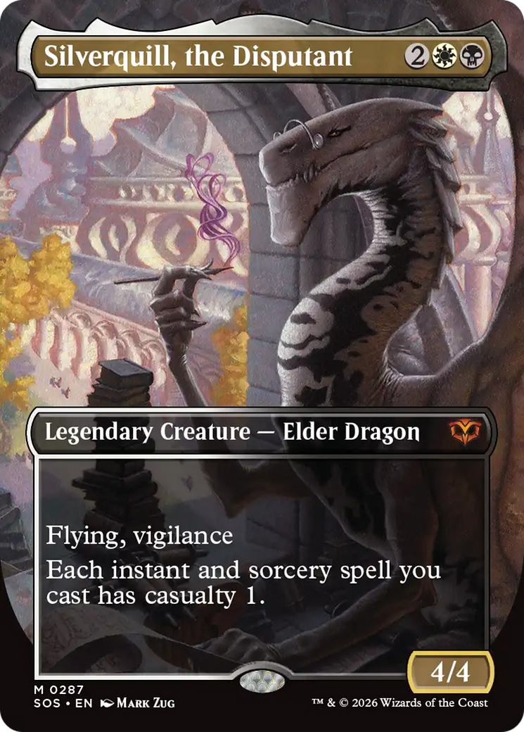 Silverquill, the Disputant (Borderless) [Secrets of Strixhaven] - The Mythic Store | 24h Order Processing