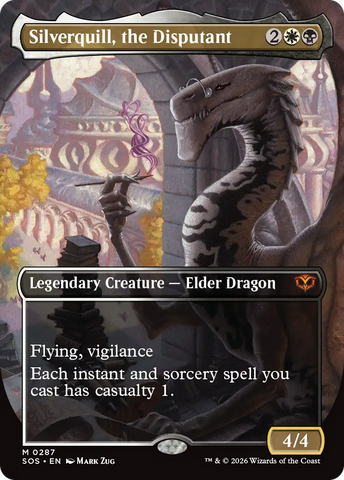Silverquill, the Disputant (Borderless) [Secrets of Strixhaven] - The Mythic Store | 24h Order Processing