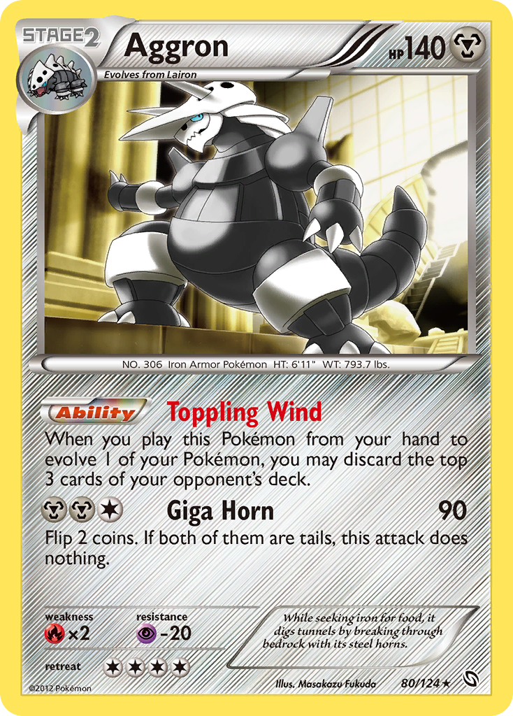 Aggron (80/124) [Black & White: Dragons Exalted] - The Mythic Store | 24h Order Processing