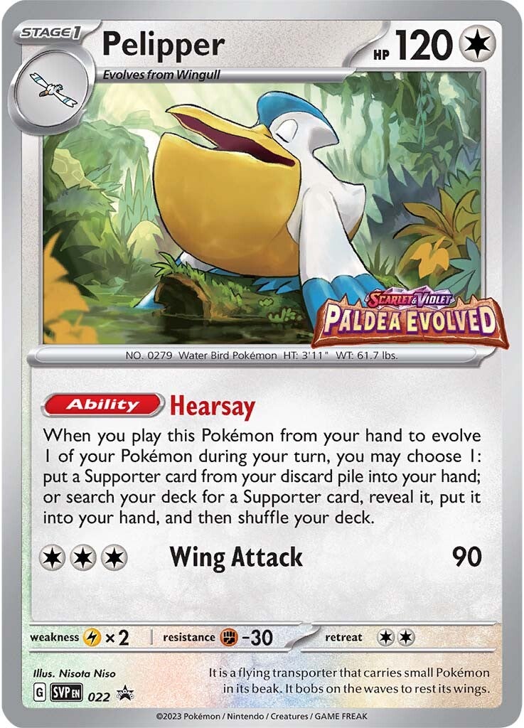 Pelipper (022) [Scarlet & Violet: Black Star Promos] - The Mythic Store | 24h Order Processing