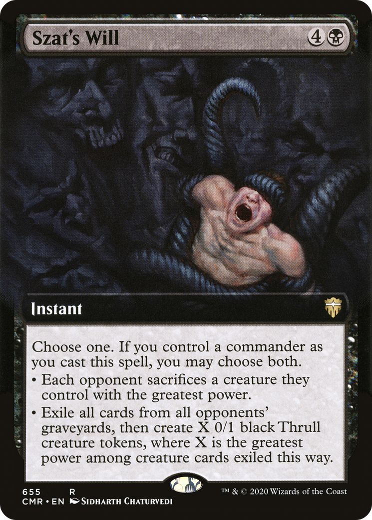 Szat's Will (Extended Art) [Commander Legends] - The Mythic Store | 24h Order Processing