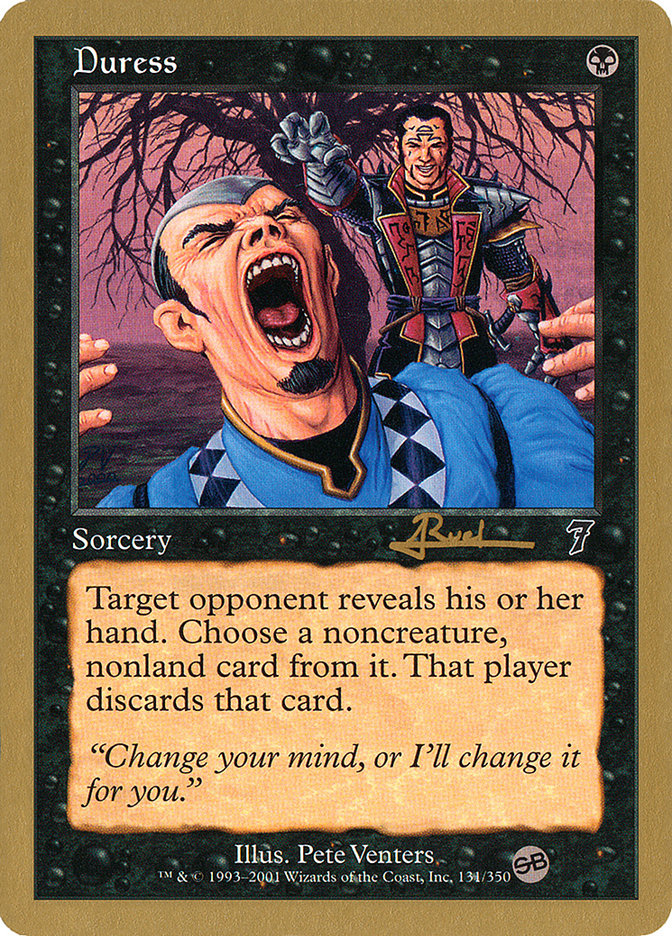Duress (Antoine Ruel) (SB) [World Championship Decks 2001] - The Mythic Store | 24h Order Processing