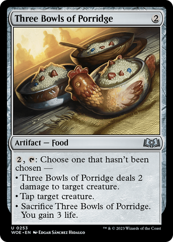 Three Bowls of Porridge [Wilds of Eldraine] - The Mythic Store | 24h Order Processing