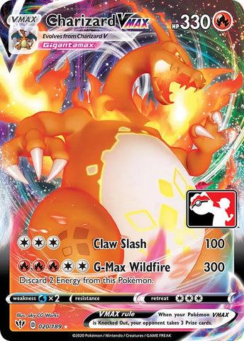 Charizard VMAX (020/189) [Prize Pack Series One] - The Mythic Store | 24h Order Processing