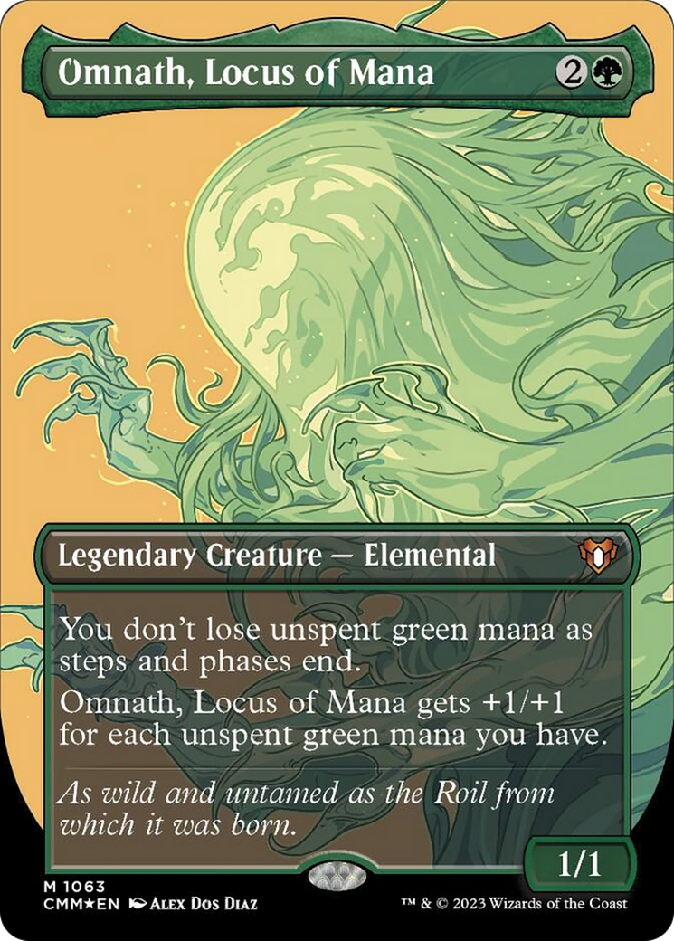 Omnath, Locus of Mana (Borderless Textured Foil Frame Break) [Commander Masters] - The Mythic Store | 24h Order Processing