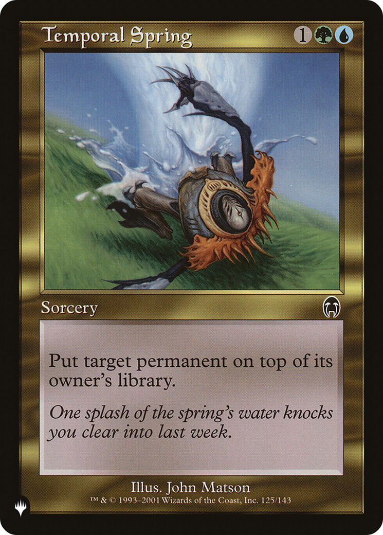 Temporal Spring [The List Reprints] - The Mythic Store | 24h Order Processing