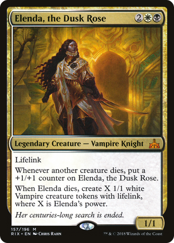 Elenda, the Dusk Rose [Rivals of Ixalan] - The Mythic Store | 24h Order Processing