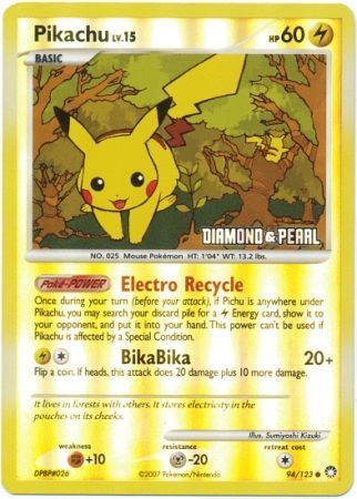 Pikachu (94/123) [Burger King Promos: 2008 Collection] - The Mythic Store | 24h Order Processing
