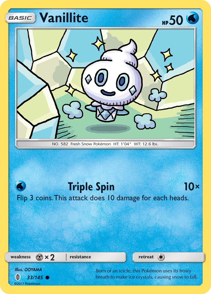 Vanillite (33/145) [Sun & Moon: Guardians Rising] - The Mythic Store | 24h Order Processing