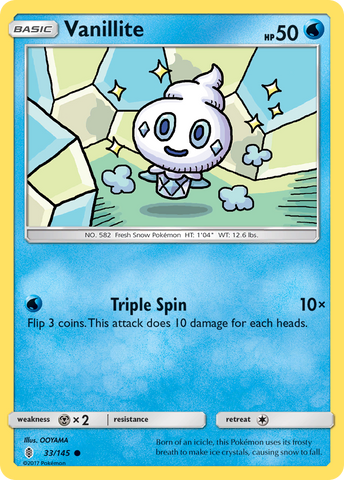 Vanillite (33/145) [Sun & Moon: Guardians Rising] - The Mythic Store | 24h Order Processing