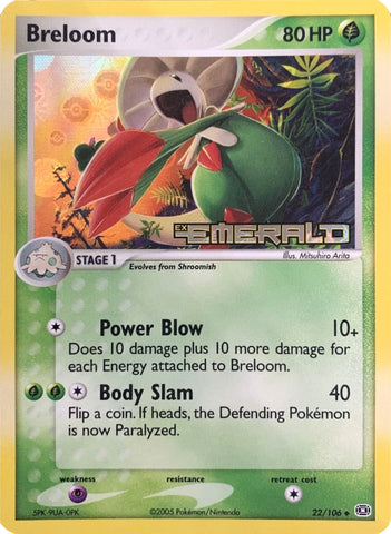 Breloom (22/106) (Stamped) [EX: Emerald] - The Mythic Store | 24h Order Processing