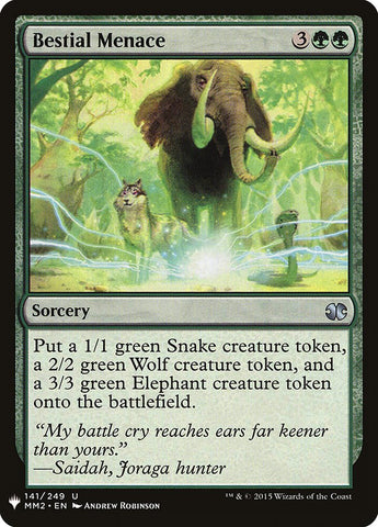 Bestial Menace [Mystery Booster] - The Mythic Store | 24h Order Processing