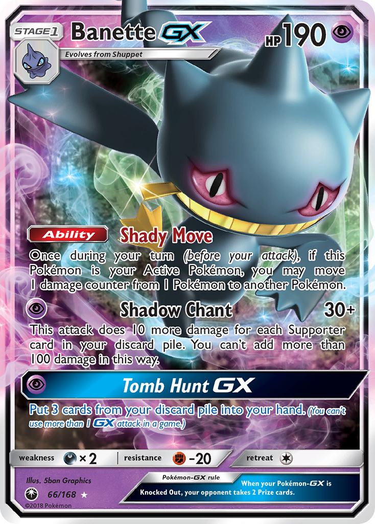 Banette GX (66/168) [Sun & Moon: Celestial Storm] - The Mythic Store | 24h Order Processing