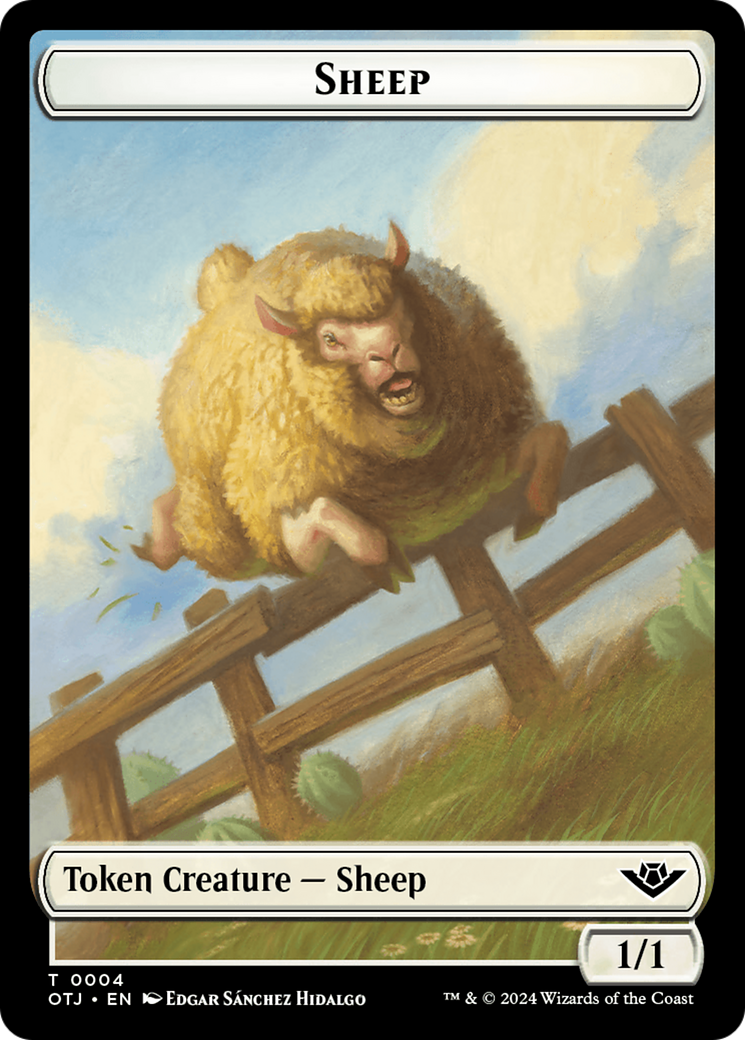 Sheep Token [Outlaws of Thunder Junction Tokens] - The Mythic Store | 24h Order Processing