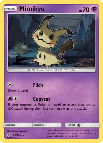 Mimikyu (58/145) [Sun & Moon: Guardians Rising] - The Mythic Store | 24h Order Processing