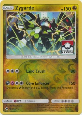 Zygarde (100/147) (League Promo) [Sun & Moon: Burning Shadows] - The Mythic Store | 24h Order Processing