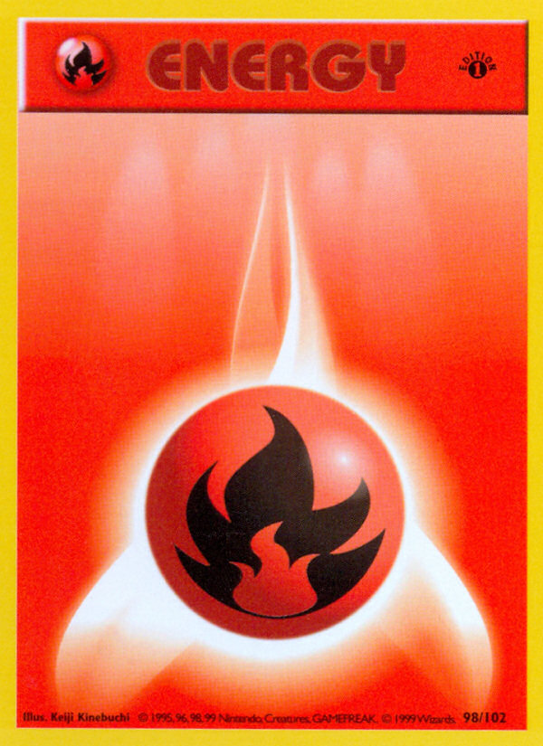 Fire Energy (98/102) (Shadowless) [Base Set 1st Edition] - The Mythic Store | 24h Order Processing
