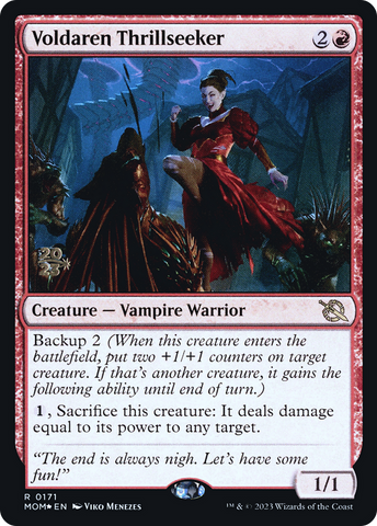 Voldaren Thrillseeker [March of the Machine Prerelease Promos] - The Mythic Store | 24h Order Processing