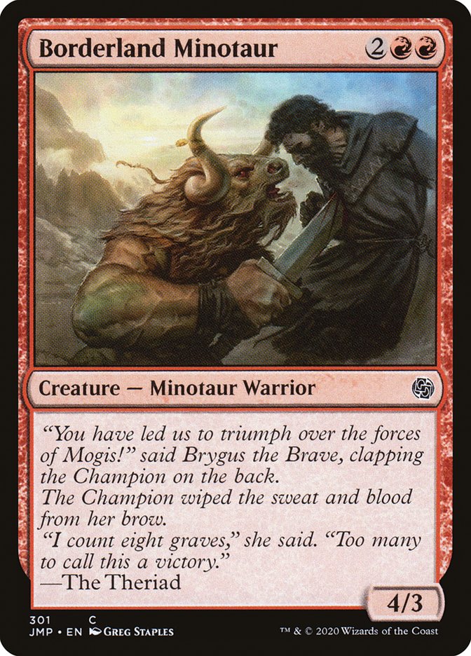 Borderland Minotaur [Jumpstart] - The Mythic Store | 24h Order Processing