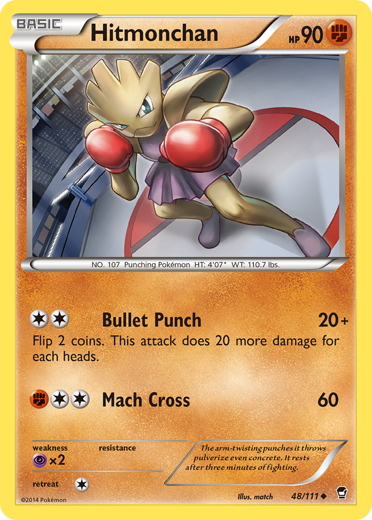 Hitmonchan (48/111) [XY: Furious Fists] - The Mythic Store | 24h Order Processing